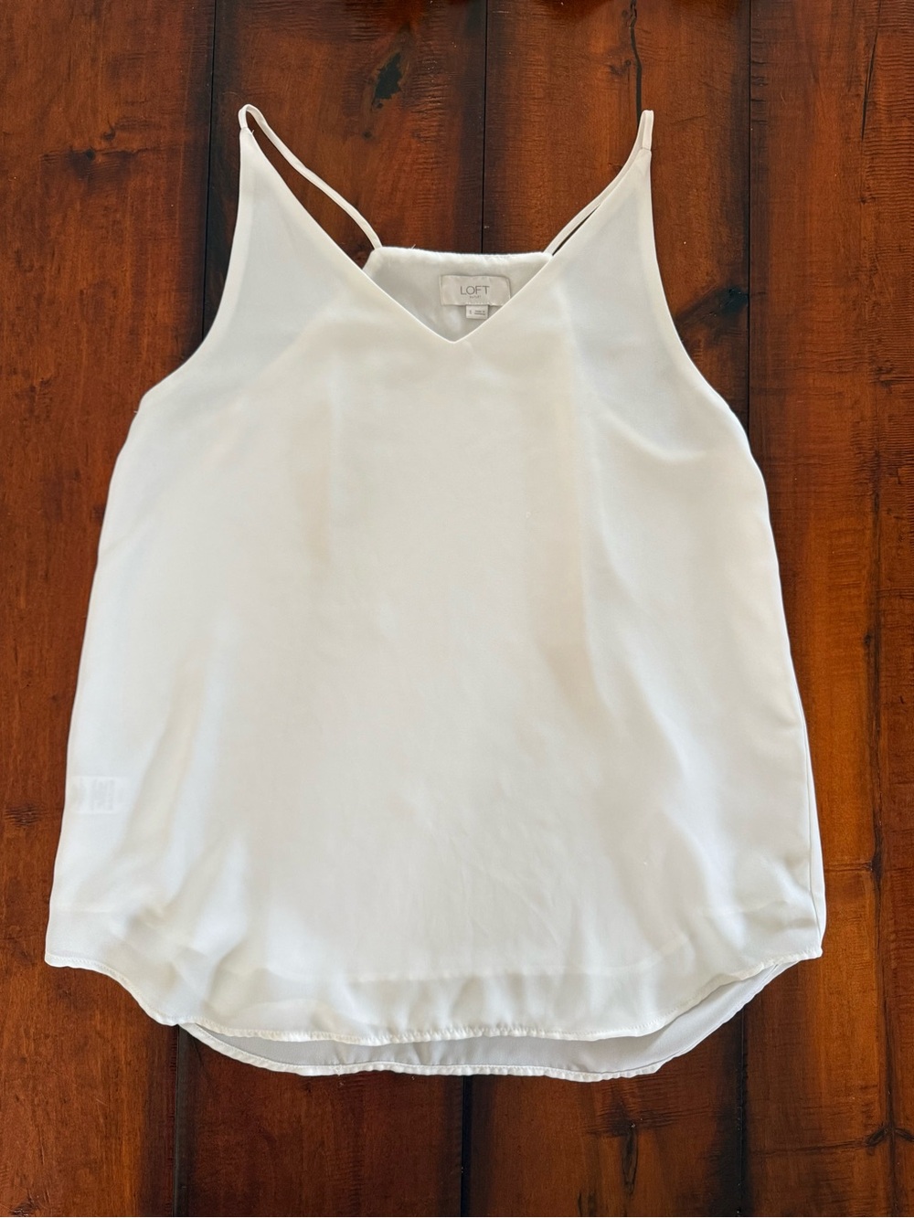 LOFT Cream V-Neck Spaghetti Strap Camisole